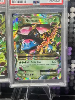 2 Pokemon TCG Mega-Venusaur-EX Evolutions Holo Full Art Ultra Rare Cards PSA LOT - Image 2