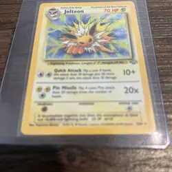 Jolteon Jungle Non-Holo Rare Pokemon TCG Card 1999 LP Condition - Image 2