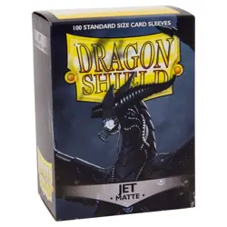 Dragon Shield Matte Jet Black 100 Protective Sleeves 5706569110246 - Image 1