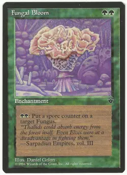 MTG Fungal Bloom Fallen Empires Rare LP - Image 1