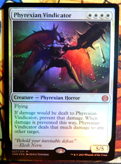 Phyrexian Vindicator - Foil - NM (unplayed) - ONE series - Image 1