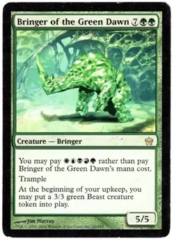 1x - Bringer of the Green Dawn - #83 - Fifth Dawn - MP (played) MTG - Image 1