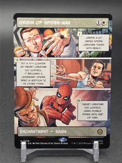 Magic The Gathering Spider-Man Borderless, R 0218 Origin of Spider-Man - Image 1