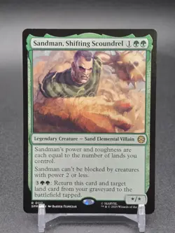 Magic The Gathering Spider-Man Regular, R 0112 Sandman, Shifting Scoundrel - Image 1