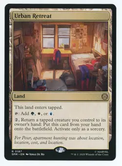 Urban Retreat #0187 MTG Marvel's Spider-Man Magic The Gathering - Image 1