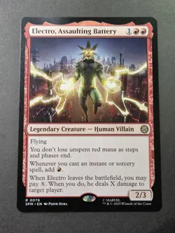 Electro, Assaulting Battery 0076 (R) MTG Marvel's Spider-Man (SPM) - Image 1