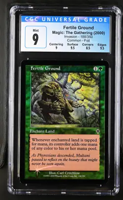 FERTILE GROUND Invasion Foil CGC 9 MTG [Nostalgium] - Image 1