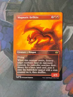 Magmatic Hellkite - Borderless Reversible | 7% Off 2+ | Dragonstorm | NM | MTG - Image 1