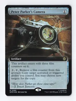 peter parker's camera (Extended Art) foil #280 Rare - Marvel's Spider man - Image 1