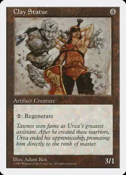 Magic the Gathering (mtg): 5ED: Clay Statue (x 4) - Image 1
