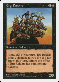 Magic the Gathering (mtg): 5ED: Erg Raiders (x 4) - Image 1