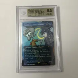 2025 Magic The Gathering SpongeBob Secret Lair Drop Squidward Snob Foil BGS 9.5 - Image 1