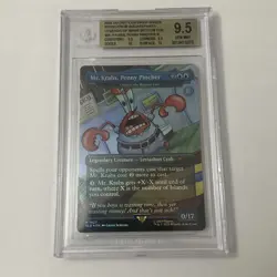 2025 MTG SECRET LAIR X SPONGEBOB 1927 MR. KRABS, PENNY PINCHER FOIL BGS 9.5 - Image 1