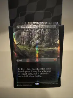 Verdant Catacombs DRAGONSCALE FOIL NM/LP Tarkir Dragonstorm MTG Magic Fetchland - Image 1