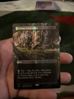 Verdant Catacombs DRAGONSCALE FOIL NM/LP Tarkir Dragonstorm MTG Magic Fetchland - Image 3