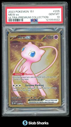 2023 POKEMON SV 151 - MEW EN #205/165 MEW EX ULTRA-PREMIUM COLLECTION PSA 10 - Image 1