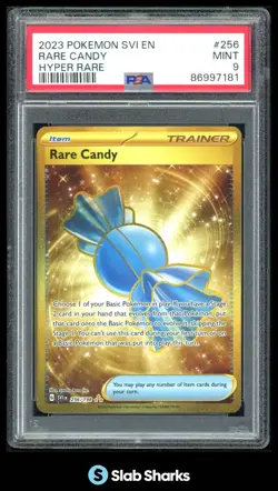 2023 POKEMON SCARLET & VIOLET #256/198 RARE CANDY HYPER RARE PSA 9 - Image 1