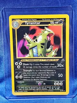 Tyranitar Neo Discovery 31/75 LP Pokemon Card 1st Edition Light Play - Image 1