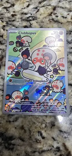 Pokemon S&V Surging Sparks Mint Clobbopus #207/191 Illustration Rare - Image 1