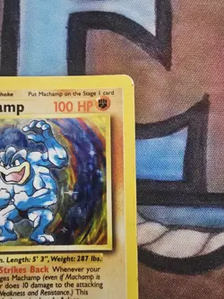 Pokemon TCG Machamp Base Set 8/102 Holo 1st Edition Holo Rare MP - Image 4
