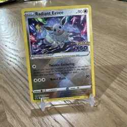 Pokemon TCG Radiant Eevee SWSH230 Sword & Shield Rare Holo Foil Promo Card NM - Image 1