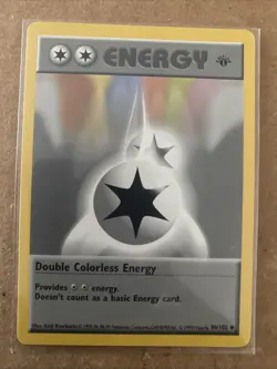 Pokemon TCG Double Colorless Energy Base Set 96/102 1st Edition Never Played NM - Image 1