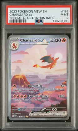 Charizard ex 199/165 Sv: Scarlet & Violet 151 Holo 2023 Pokemon PSA 9 Mint - Image 1