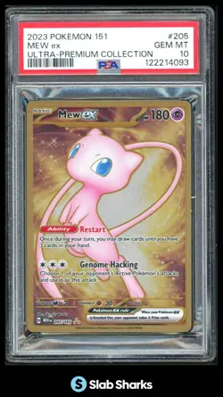 2023 POKEMON SV 151 - MEW EN #205/165 MEW EX ULTRA-PREMIUM COLLECTION PSA 10 - Image 1
