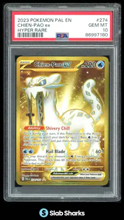 2023 POKEMON PALDEA EVOLVED #274/193 CHIEN-PAO EX HYPER RARE PSA 10 - Image 1