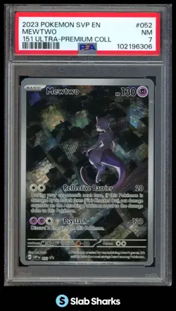 2023 POKEMON BLACK STAR PROMOS - SVP EN #052 MEWTWO 151 ULTRA-PREMIUM COLL PSA 7 - Image 1