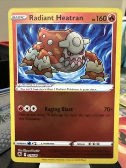 Radiant Heatran 027/189 Pokemon Astral Radiance Ultra Rare Holo NM - Image 1