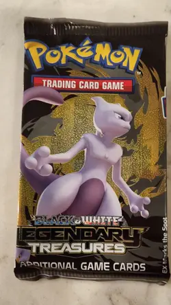 Pokemon Black & White Legendary Treasures Booster Pack NEW Sealed Mewtwo Art - Image 1