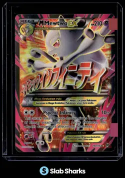 2015 POKEMON XY BREAKTHROUGH #160/162 MEGA MEWTWO EX ULTRA RARE - Image 1