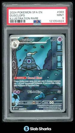 2024 POKEMON SHROUDED FABLE - SFA EN #069/064 DUSCLOPS ILLUSTRATION RARE PSA 9 - Image 1