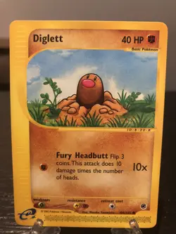 Pokemon WOTC Diglett 106/165 Expedition Base Set Common NM - Image 1