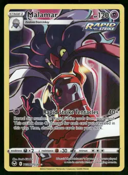Malamar TG06/TG30 Ultra Rare holo Near Mint Pokemon SWSH12: Silver Tempest Train - Image 1