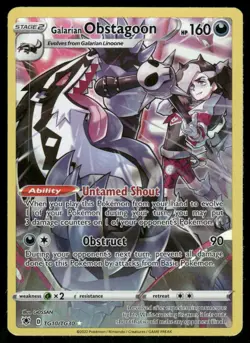 Galarian Obstagoon TG10/TG30 Ultra Rare Holo NM Pokemon SWSH10: Astral Radiance - Image 1