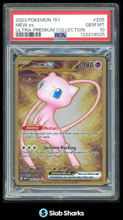 2023 POKEMON SV 151 - MEW EN #205/165 MEW EX ULTRA-PREMIUM COLLECTION PSA 10 - Image 1