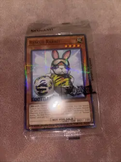 Yu-Gi-Oh Rescue Rabbit E-Football Limited Edition Card EFC1-EN001 SEALED NM/M - Image 1