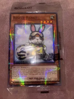 Yu-Gi-Oh Rescue Rabbit E-Football Limited Edition Card EFC1-EN001 SEALED NM/M - Image 3