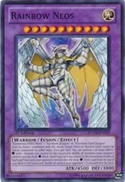 Yugioh - Rainbow Neos - 1st Edition LP - Free Holographic Card - Image 1