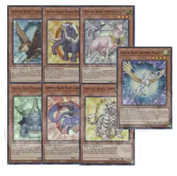 Yugioh Crystal Beast Cards Set Sapphire Pegasus Tiger 1st Ultra Rare - Free Holo - Image 1
