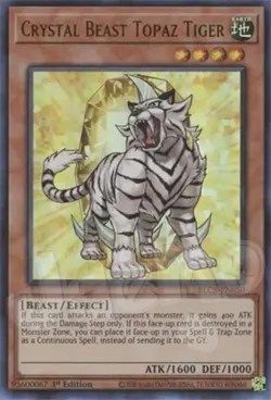 Yugioh Crystal Beast Cards Set Sapphire Pegasus Tiger 1st Ultra Rare - Free Holo - Image 4