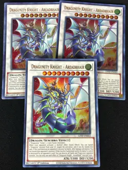 YUGIOH DRAGUNITY KNIGHT AREADBHAIR GFTP-EN043 1ST ULTRA X3 (NM) - Image 1