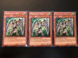 Yugioh 3x 1st Edition Dragunity Dux HA03-EN031 Secret Rare NM - Image 1