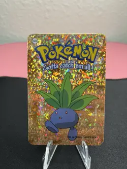 Oddish #43 - Vintage Vending Machine Prism Sticker 2000 - Pokemon Card - Image 1