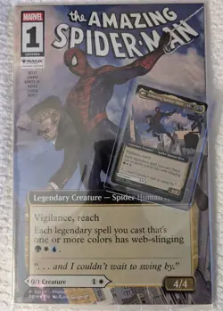 Amazing Spider-Man MARVEL COMIC & MTG CARD NYCC 2025 Promo Magic The Gathering - Image 1