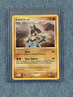Lucario 6/130 Holo Diamond and Pearl Pokemon Card Mint / Near Mint - Image 1