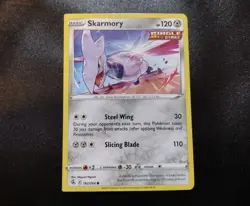 Skarmory 182/264 SQUARE CUT Common Fusion Strike Pokemon Card - Image 1