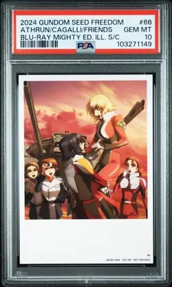 Psa10 No.66 Visual Illustration Card Mobile Suit Gundam Seed Freedom Limited - Image 1